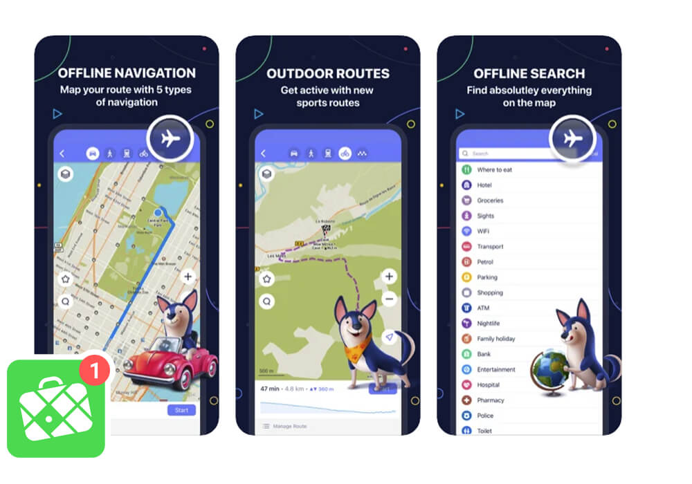 Maps.me App for SUP